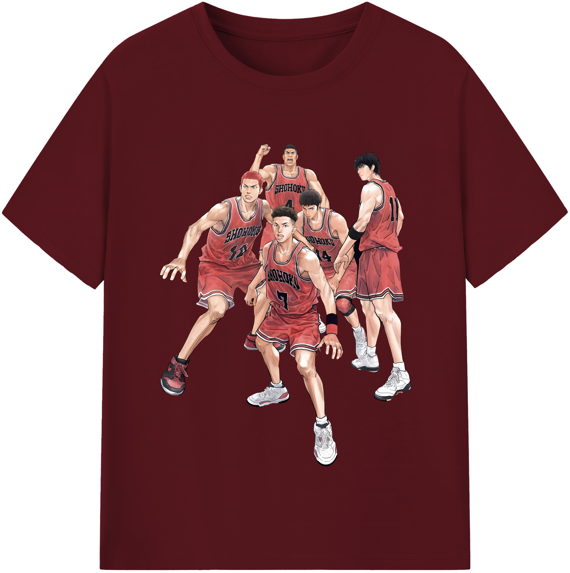 （画像用） SLAM DUNK／スラムダンク 綿100％半袖Tシャツ（フロントプリント）